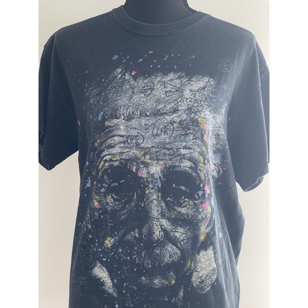 Get Down Art M Albert Einstein It's All Relative Short Sleeve T-Shirt Black 393 - Picture 2 of 7